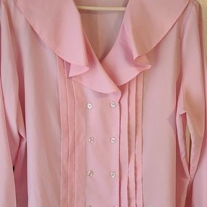 Women's Pink Blouse 2X